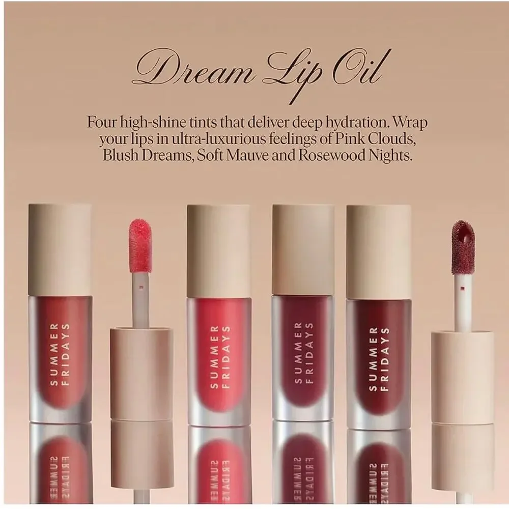 Summer Friday’s Dream Lip Oil - PINK CLOUD - 4.5 mL - NEW in box